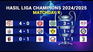 LENGKAP HASIL PERTANDINGAN LIGA CHAMPIONS 2024/2025 tadi malam