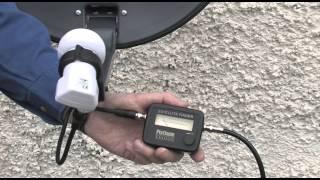 Using a SatFinder satellite meter to align your dish