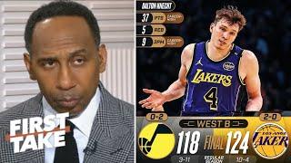 FIRST TAKE | Lakers finally get a real shooter! - Stephen A. on Dalton Knecht  in Lakers win vs Jazz