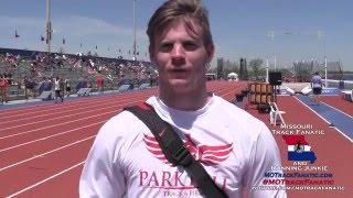 Chris Nilsen 1st Pole Vault US#2 17-6.5 MO & Meet Record 2016 KU Relays