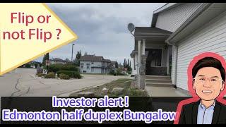 Edmonton flip house - half duplex bungalow