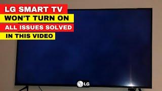 LG TV Won't Turn On /No Standby Light /Red Light Is On /After Power Outage- Fix It Now