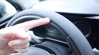 Nappa Leather Steering Wheel Cover Review | Universal 15 Inch Premium Non-Slip Steering Wheel Cover