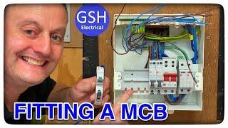 How to Fit a Circuit Breaker (MCB RCBO) to a Busbar. Wylex No Miss Busbar Connection & Quick Release