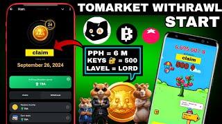 Tomarket Withrawl Start | Earn 500 $ | Hamster Kombat New Update | #hamsterkombat #tomarketlisting