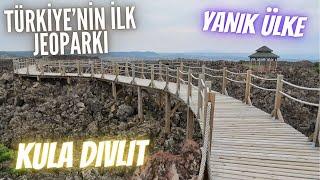 KULA DİVLİT VOLKANİK JEOPARKI | MANİSA | WALKING VIDEO | [4K]