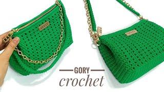 كروشيه شنطة كروس أو يد موديل مميز وأنيق Crochet bag/Bolso de crochet/Bolsa de crochê/Tas rajutan