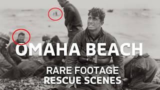 Rare Footage of Omaha Beach Landing Craft That Sank| WWII Then & Now