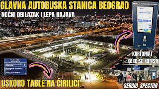 ĆIRILICA na GLAVNOJ AUTOBUSKOJ STANICI Beograd uskoro, najavljena zamena tabli, Kartomati,obilazak