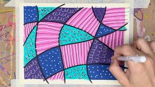 Scribbles vs Zentangle | Relax with Art Meditation