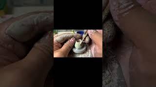 【Creative Pottery】This video shows you the fun of making pottery ~ Mini art bottle making process!