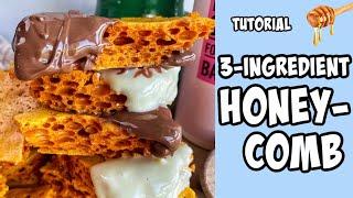 3 Ingredient Honeycomb! Recipe tutorial #Shorts