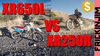 XR650L vs XR250R RACE - Head to Head Showdown!