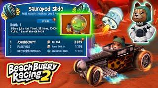 Sauropod Slide | Bone Shaker + Nova |1st Place | Beach Buggy Racing 2  | BB Racing 2