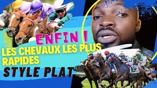 Les chevaux les plus rapides dans une course de plat.