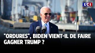 "Ordures", Biden vient-il de faire gagner Trump ? ｜LCI