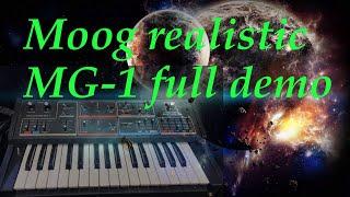 moog realistic MG-1 synthesizer demo