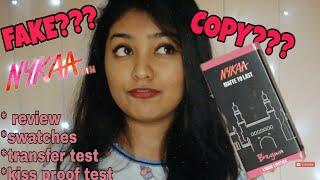 NYKAA LIQUID LIPSTICK REVIEW, DEMO AND SWATCHES | SNIGDHA CHAKRABORTY
