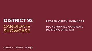 Division C Director (Nominated Candidate):  Rathish  VM