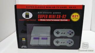 821 Classic Games Super Mini SN-02 Home Entertainment System(SNES Mini Clone)