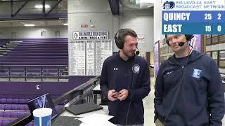 Belleville East Lancers vs Quincy Blue Devils Girls Volleyball IHSA Regional Semifinals