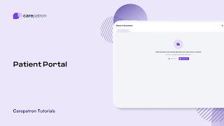 Carepatron Tutorials: Patient Portal