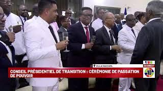 CONSEIL PRÉSIDENTIEL DE TRANSITION : CÉRÉMONIE DE PASSATION DE POUVOIR