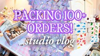 Packing OVER 100 orders! // days in the life of a small business owner