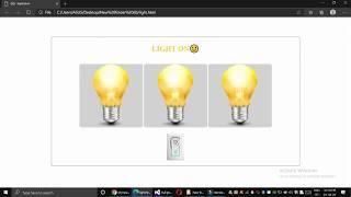 Turning light on and off using javascript simply.