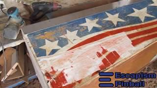 Pinball Restoration - Repainting a Spirit of 76. Part 4.