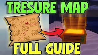 How To Get & Use Fisch TREASURE MAP! (Full Guide) Find TREASURE FAST In Fisch! (Roblox Fish)