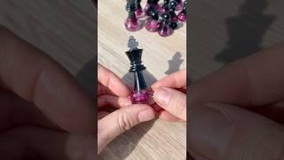 Demolding the black king of chess ️ #chess #resin #epoxy #handmade #easyresin #game