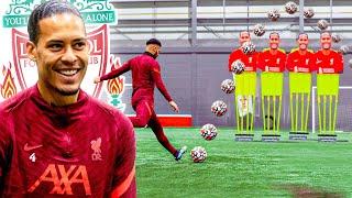 FREE KICK CHALLENGE VS HUGE VIRGIL VAN DIJK WALL! 