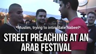 Nabeel Qureshi Street Preaching to a Muslim at an Arab Festival|| Episode Two