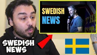 British Reaction To Fredrik Andersson - Swedish News in English (Swedish Comedian)