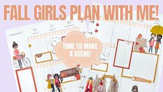 Fall Girls Plan With Me | First Week of Autumn Planner Spread | Classic Happy Planner