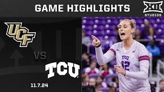 Central Florida vs. TCU Women's Volleyball Highlights (11.7.24) | 2024 Big 12 Volleyball