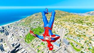 GTA 5 Epic Water Ragdolls Spiderman Vs Minions, Hulk, Squid Dolls, Gorilla, King Kong Part 16