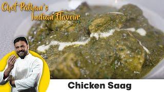 DESI Style INDIAN Chicken Palak Recipe | Chicken SAAG (Spinach) | Chef Salim Pathan