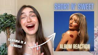 SONGWRITER REACTS TO ~ SHORT N' SWEET ~ BY SABRINA CARPENTER!! | Album Reaction!!