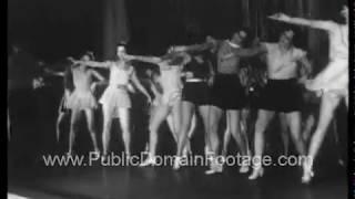 Stage Dancers 1933 archival footage  PublicDomainFootage.com