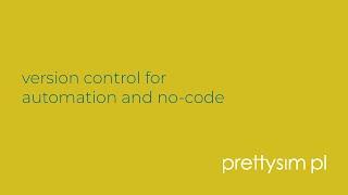 version control for automation and no-code