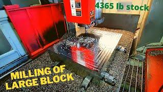 Milling of 2000 kg block (cnc milling)