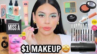 FULL FACE USING ONLY ShopMissA $1 Makeup  OMG!