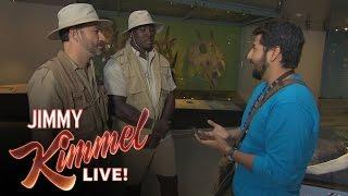 Jimmy Kimmel Tries to Prove Dinosaurs Are Real to LA Rams Player William Hayes