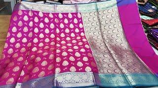 Chickpet Bangalore Wholesale Sarees Shop ll banarashi silk sarees and silk sarees available