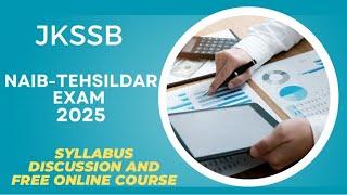 JKSSB NAIB TEHSILDAR 2025 || FREE COURSE || SYLLABUS DISCUSSION || MIKIPEDIA CLASSES