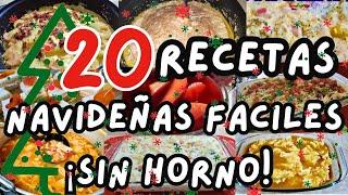 20 RECETAS NAVIDEÑAS FACILES ¡SIN HORNO! #mihogardulcehogar #recetasnavideñas  #cenasnavideñas