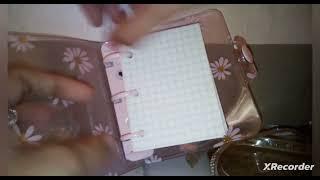 unboxing the 3 ring diary binder note book  stationary itemwith #ASMR sounds