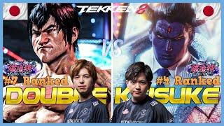 Tekken 8 ▰ KEISUKE (#4 Ranked Kazuya) vs DOUBLE (#7 Ranked Law) ▰ Tekken 8 High Level Gameplay!